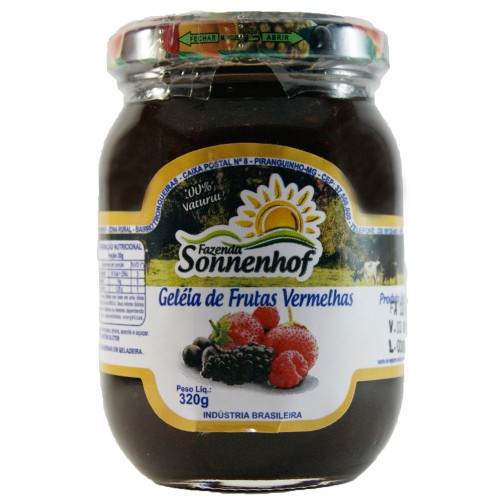 Geleia de Frutas Vermelhas - 320g - Fazenda Sonnenhof