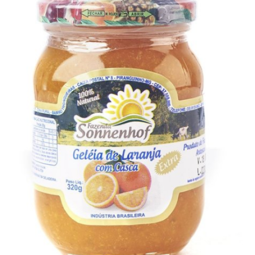 Geleia Extra de Laranja com Casca - 320g - Fazenda Sonnenhof