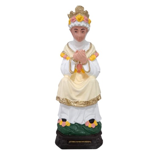 Imagem de Nossa Senhora de La Salete sentada em Borracha Inquebrável - 21 cm