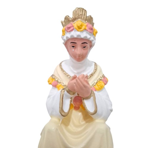 Imagem de Nossa Senhora de La Salete sentada em Borracha Inquebrável - 21 cm