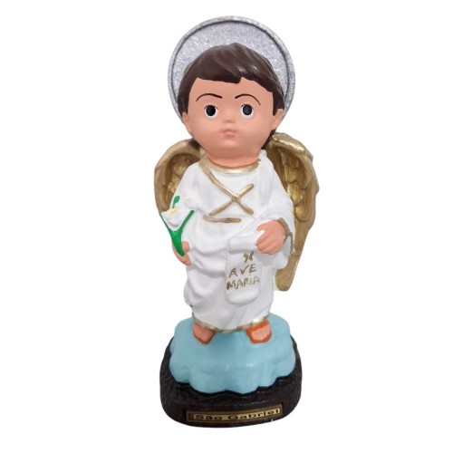 Imagem Infantil de São Gabriel Arcanjo em Borracha Inquebrável - 16 cm