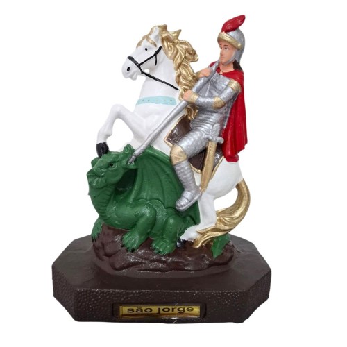 Imagem de São Jorge em Borracha Inquebrável - 21 cm