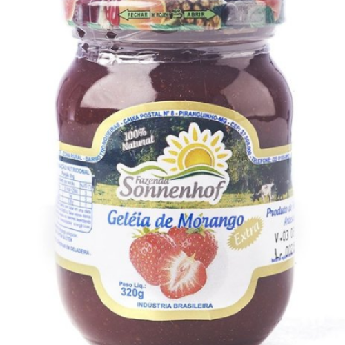 Geleia Extra de Morango - 320g - Fazenda Sonnenhof